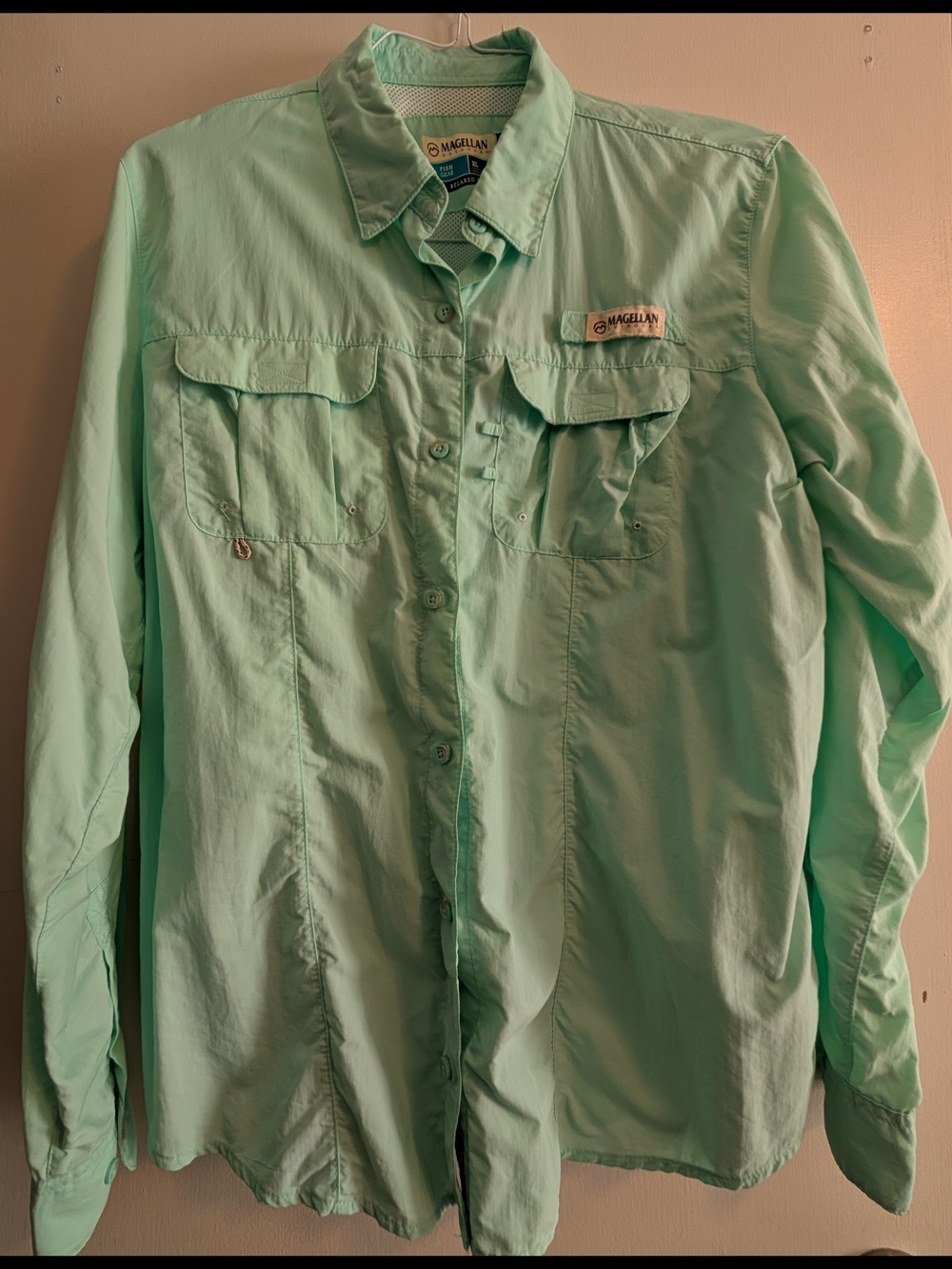 Magellan Outdoors Women's Long-Sleeve - Mint Green - XL